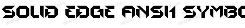 solid Edge ANSI1 Symbols字体转换